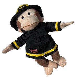 Gund Curious George Plush 13" Universal Studios Monkey Stuffed Animal Zoo Fire